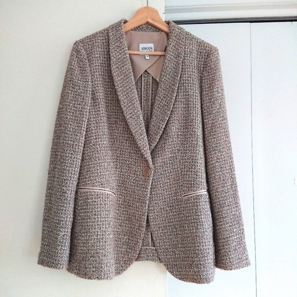 Armani Collezioni Jackets & Blazers - 💖HOST PICK💖 Armani Collezioni multicolour tweed blazer